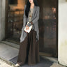 Korean-style Autumn Outfit A Soft And Chic Asymmetrical Wool Knit Cardigan